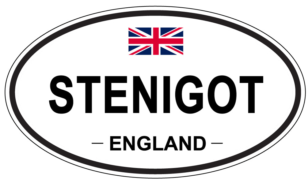 STENIGOT, ENGLAND - Oval Sticker