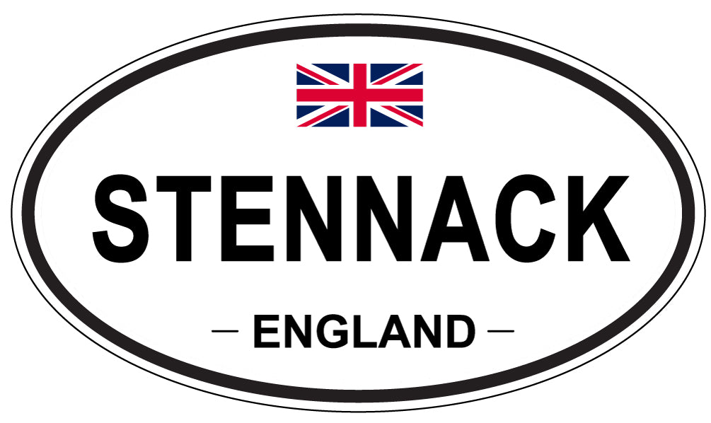 STENNACK, ENGLAND - Oval Sticker