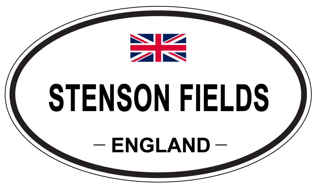 STENSON FIELDS, ENGLAND - Oval Sticker