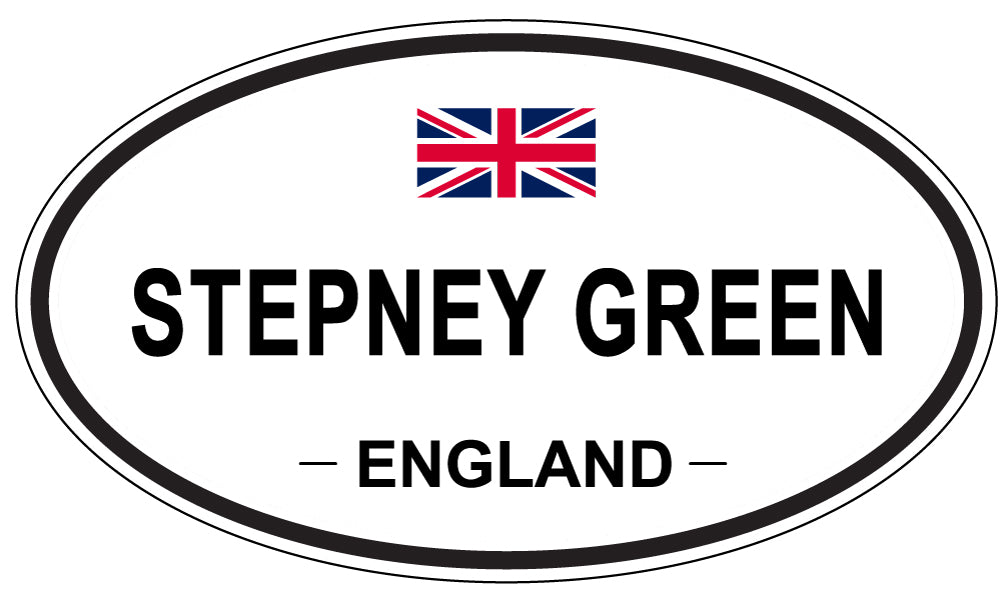 STEPNEY GREEN, ENGLAND - Oval Sticker