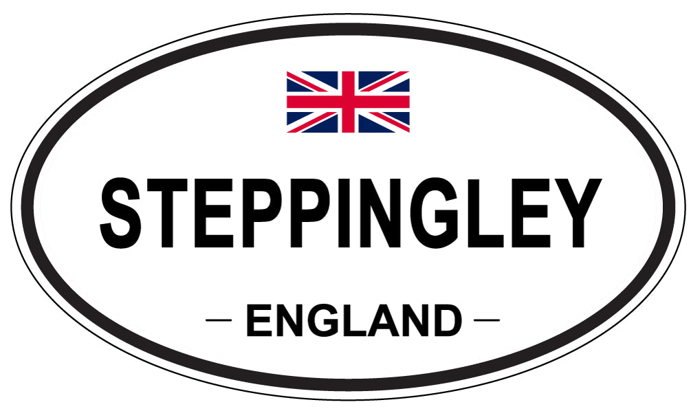 STEPPINGLEY, ENGLAND - Oval Sticker