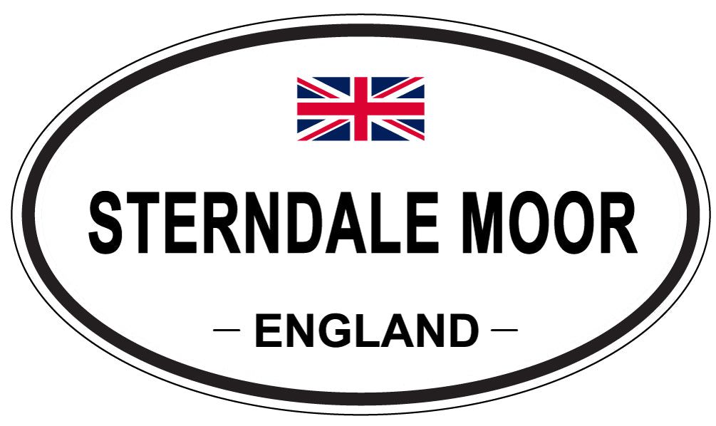 STERNDALE MOOR, ENGLAND - Oval Sticker
