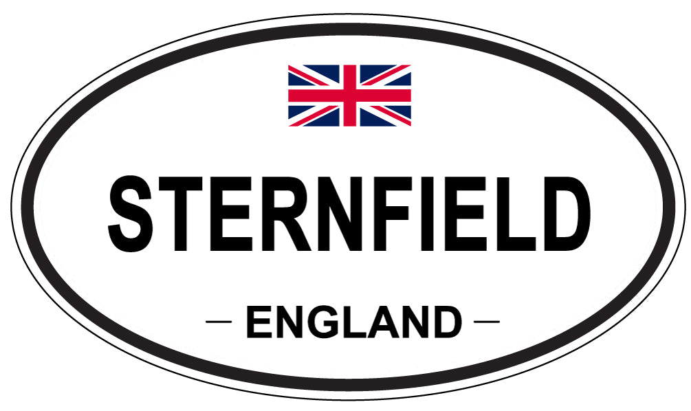 STERNFIELD, ENGLAND - Oval Sticker