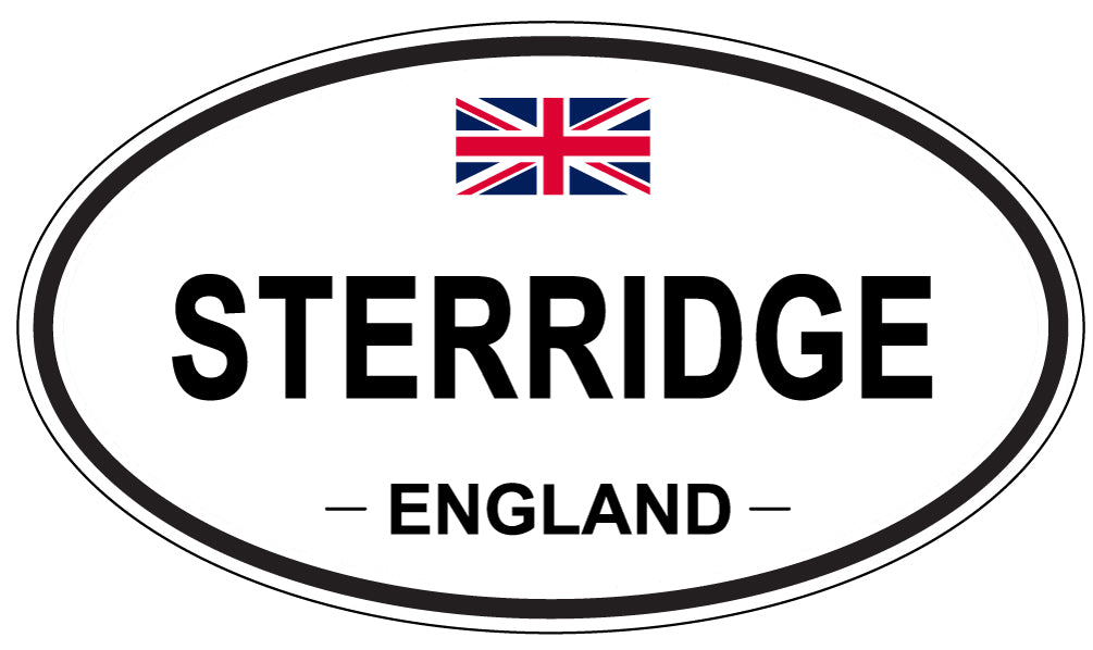 STERRIDGE, ENGLAND - Oval Sticker