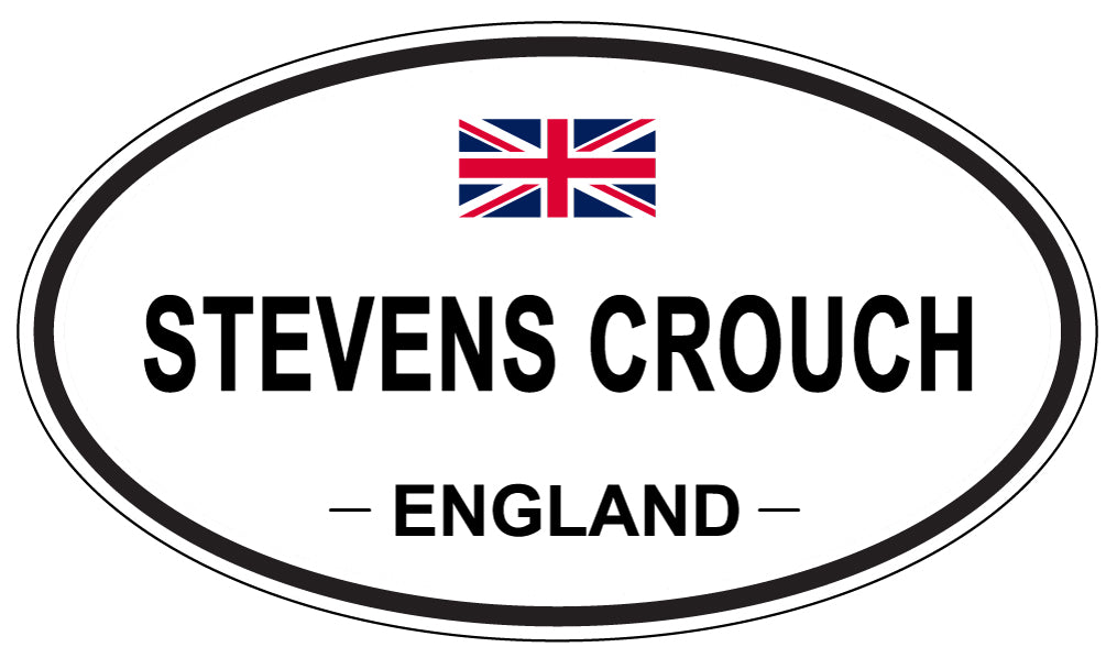 STEVENS CROUCH, ENGLAND - Oval Sticker