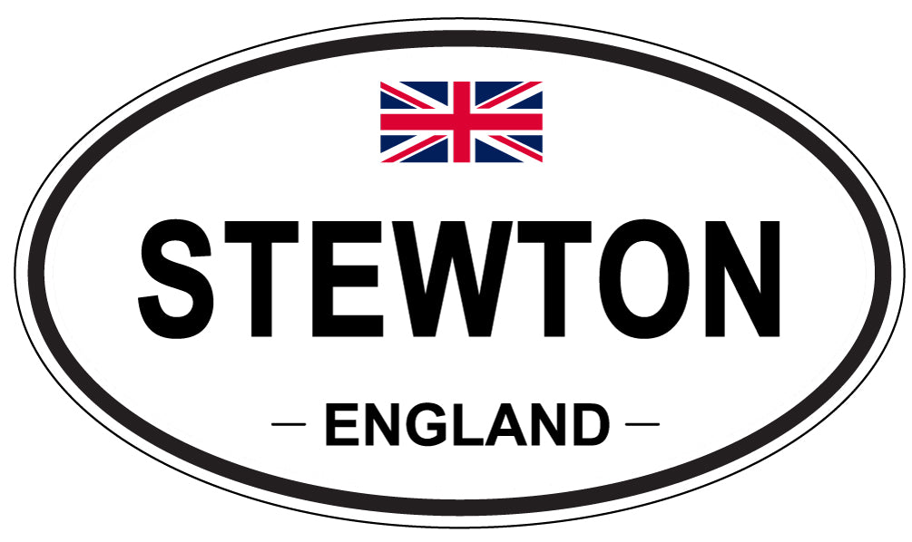 STEWTON, ENGLAND - Oval Sticker