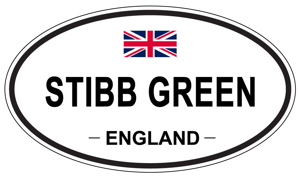 STIBB GREEN, ENGLAND - Oval Sticker