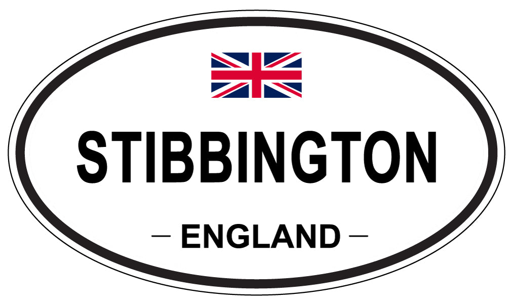 STIBBINGTON, ENGLAND - Oval Sticker