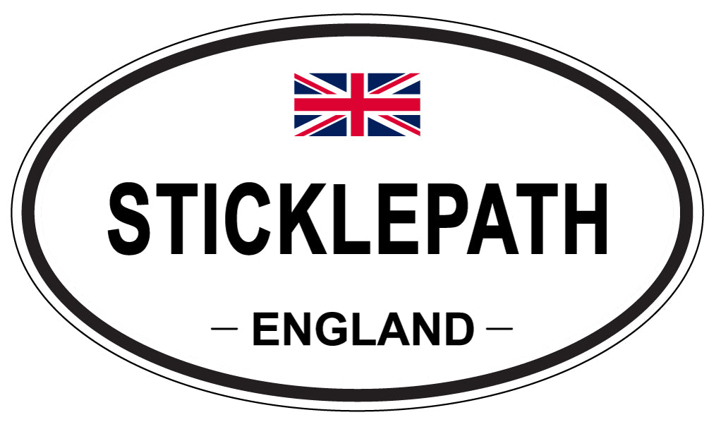 STICKLEPATH, ENGLAND - Oval Sticker
