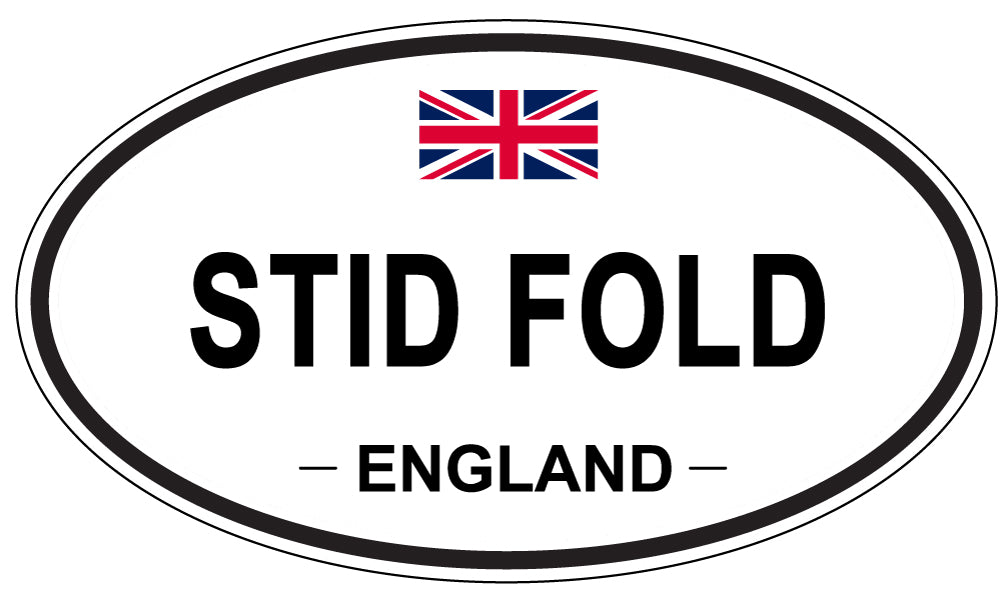 STID FOLD, ENGLAND - Oval Sticker
