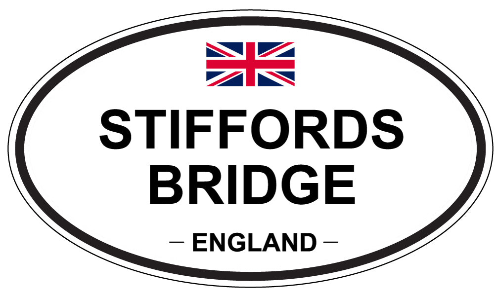 STIFFORDS BRIDGE, ENGLAND - Oval Sticker