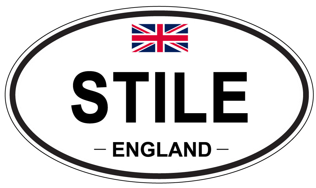 STILE, ENGLAND - Oval Sticker