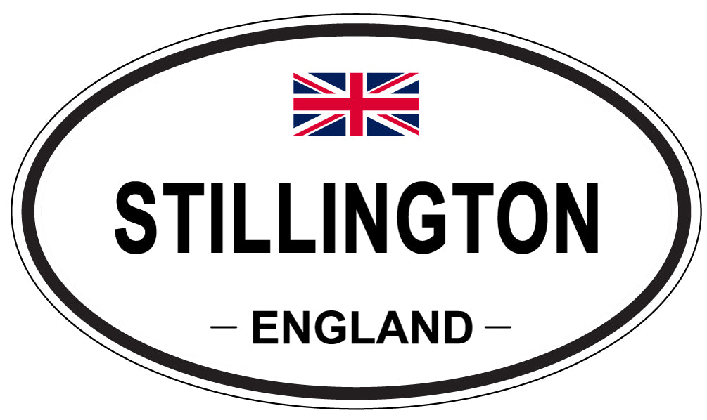 STILLINGTON, ENGLAND - Oval Sticker