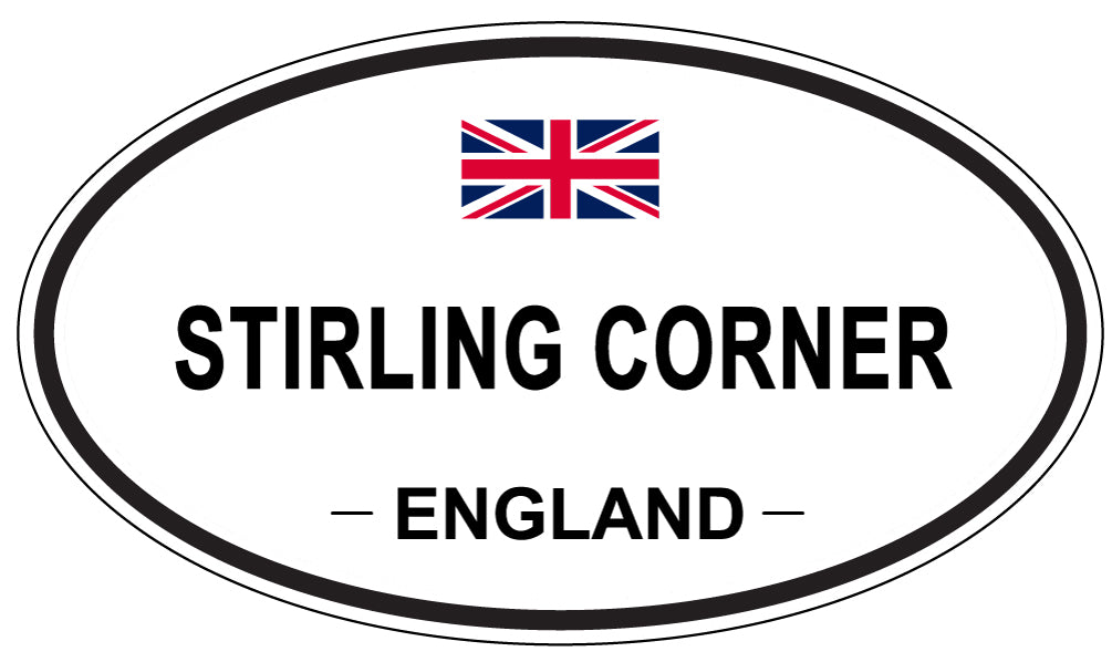 STIRLING CORNER, ENGLAND - Oval Sticker