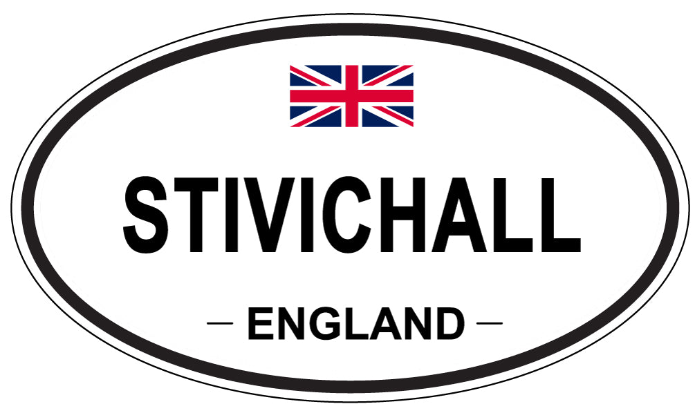 STIVICHALL, ENGLAND - Oval Sticker