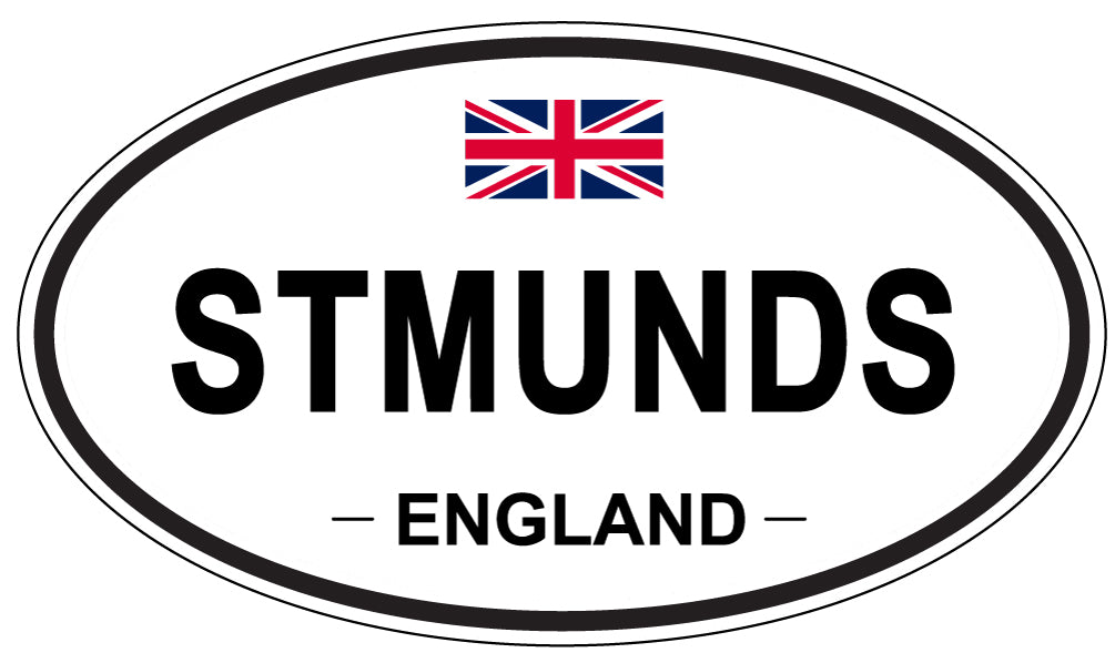 STMUNDS, ENGLAND - Oval Sticker