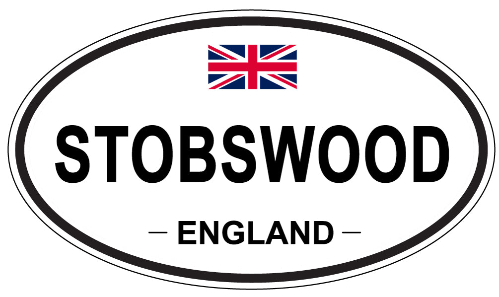 STOBSWOOD, ENGLAND - Oval Sticker