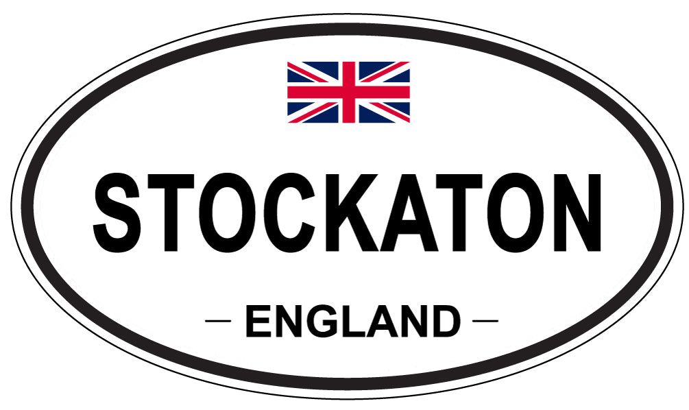 STOCKATON, ENGLAND - Oval Sticker