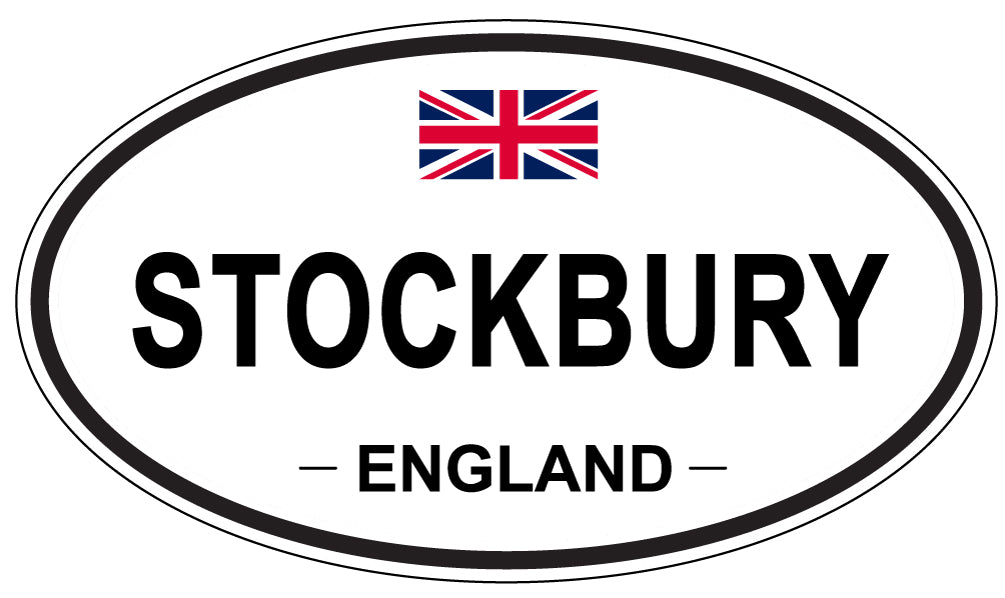 STOCKBURY, ENGLAND - Oval Sticker