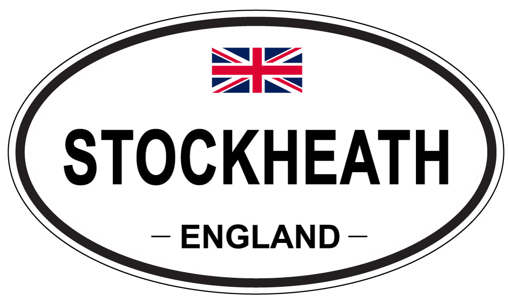 STOCKHEATH, ENGLAND - Oval Sticker