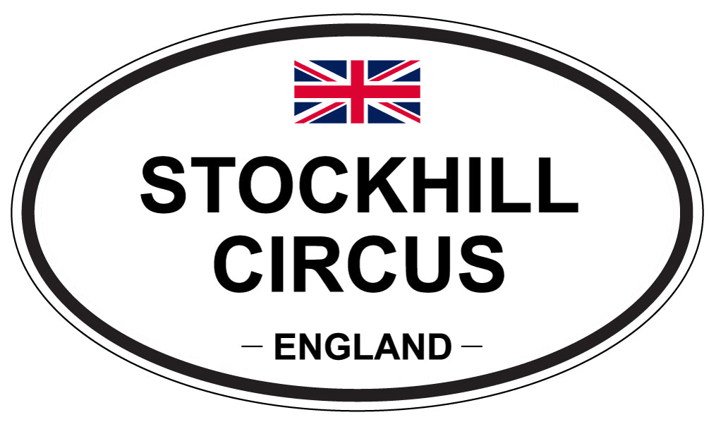 STOCKHILL CIRCUS, ENGLAND - Oval Sticker