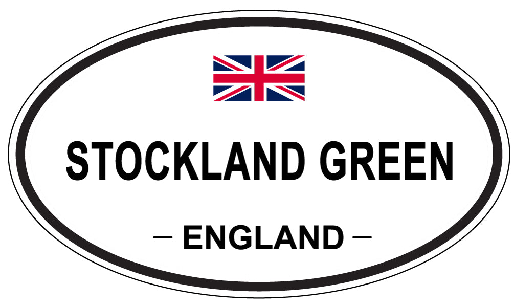 STOCKLAND GREEN, ENGLAND - Oval Sticker