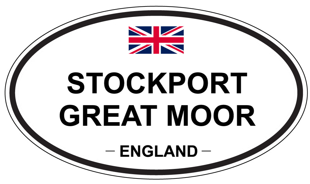 STOCKPORT GREAT MOOR, England - Oval Magnet