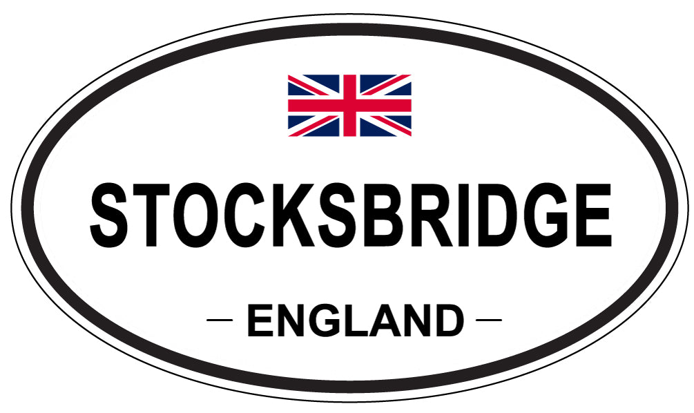 STOCKSBRIDGE, ENGLAND - Oval Sticker