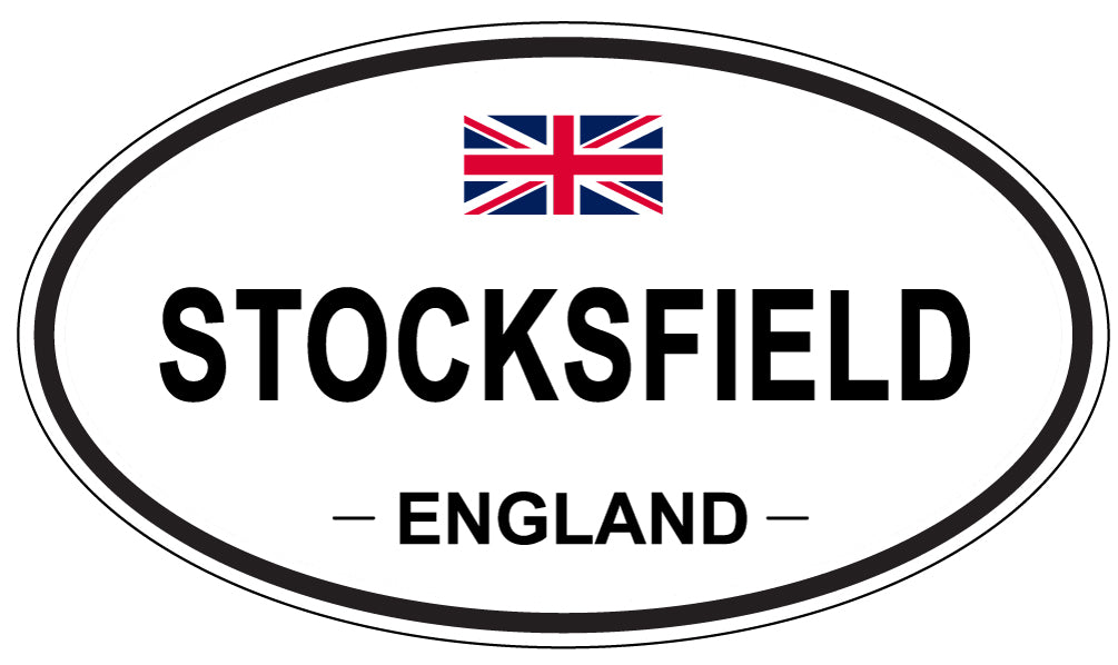 STOCKSFIELD, ENGLAND - Oval Sticker