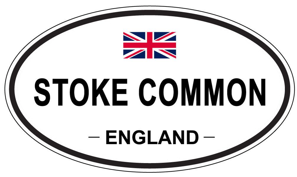 STOKE COMMON, ENGLAND - Oval Sticker