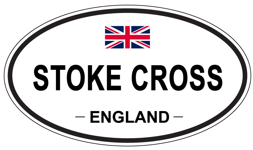 STOKE CROSS, ENGLAND - Oval Sticker