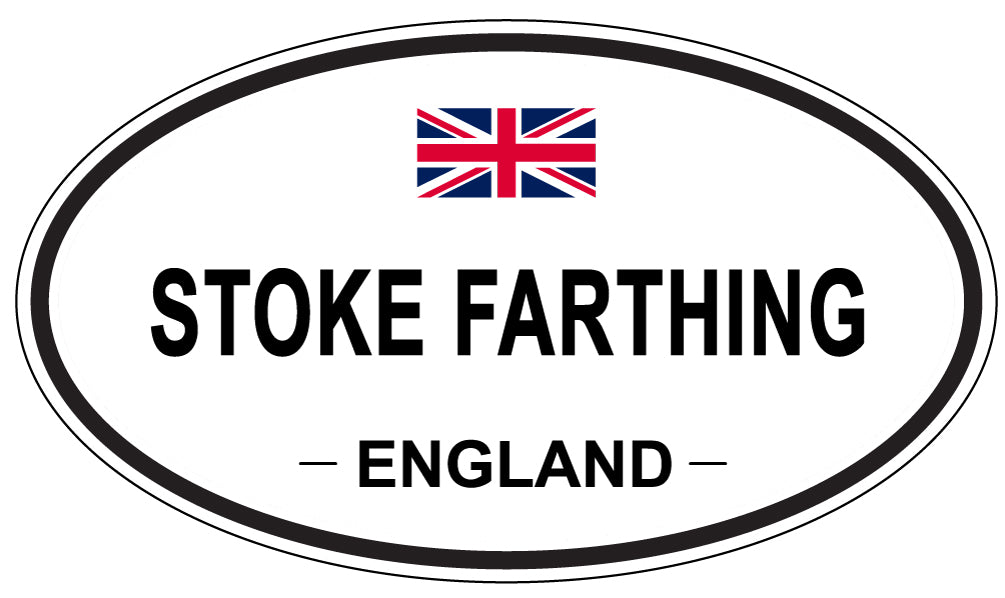 STOKE FARTHING, ENGLAND - Oval Sticker