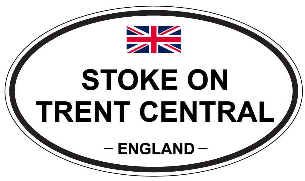 STOKE ON TRENT CENTRAL, England - Oval Magnet
