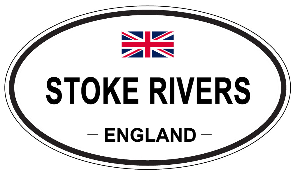 STOKE RIVERS, ENGLAND - Oval Sticker
