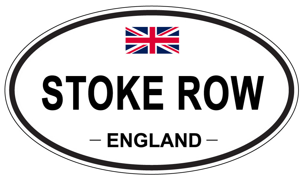 STOKE ROW, ENGLAND - Oval Sticker