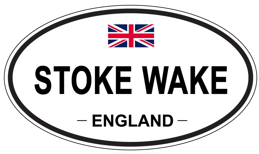 STOKE WAKE, England - Oval Magnet