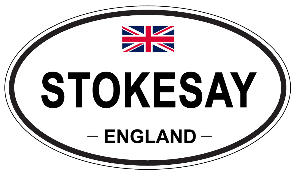 STOKESAY, England - Oval Magnet