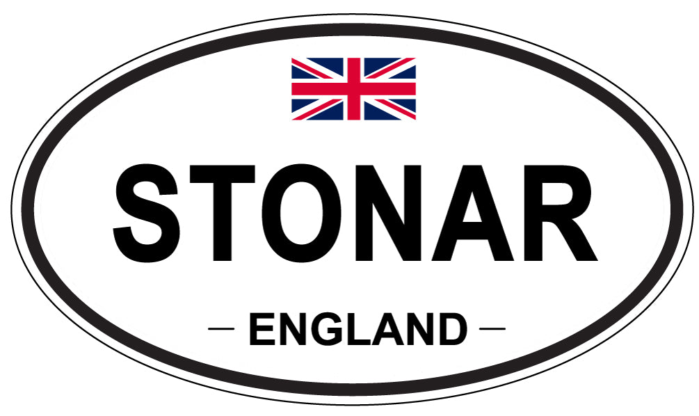 STONAR, ENGLAND - Oval Sticker