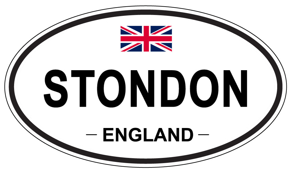 STONDON, ENGLAND - Oval Sticker