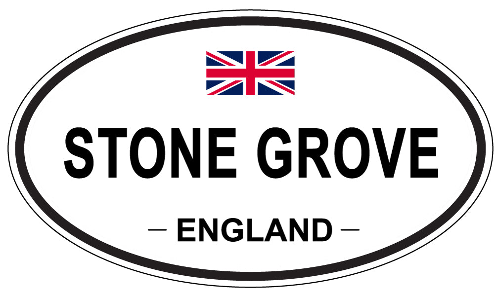 STONE GROVE, England - Oval Magnet