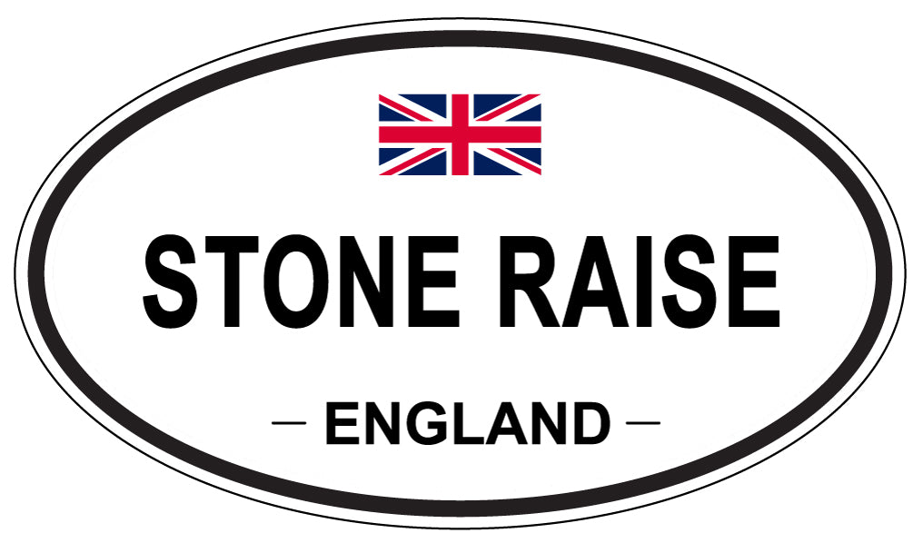 STONE RAISE, England - Oval Magnet