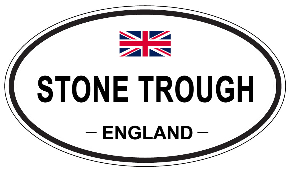 STONE TROUGH, England - Oval Magnet