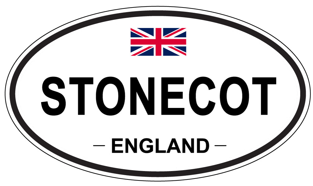 STONECOT, ENGLAND - Oval Sticker