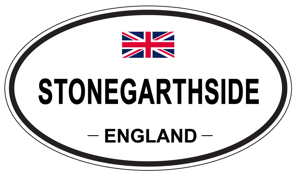 STONEGARTHSIDE, ENGLAND - Oval Sticker