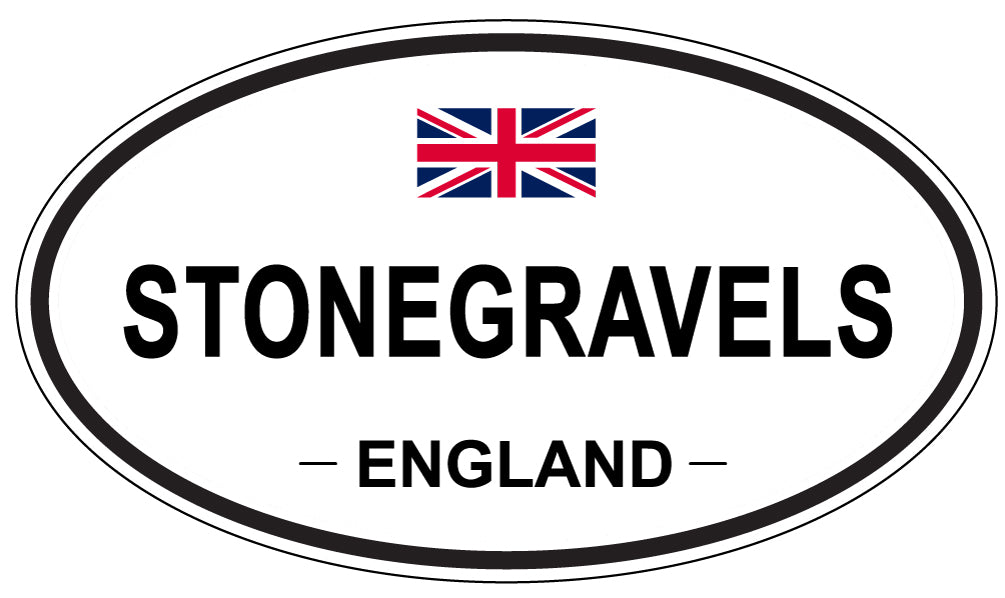 STONEGRAVELS, ENGLAND - Oval Sticker