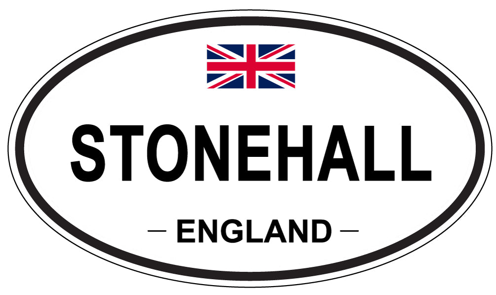 STONEHALL, ENGLAND - Oval Sticker