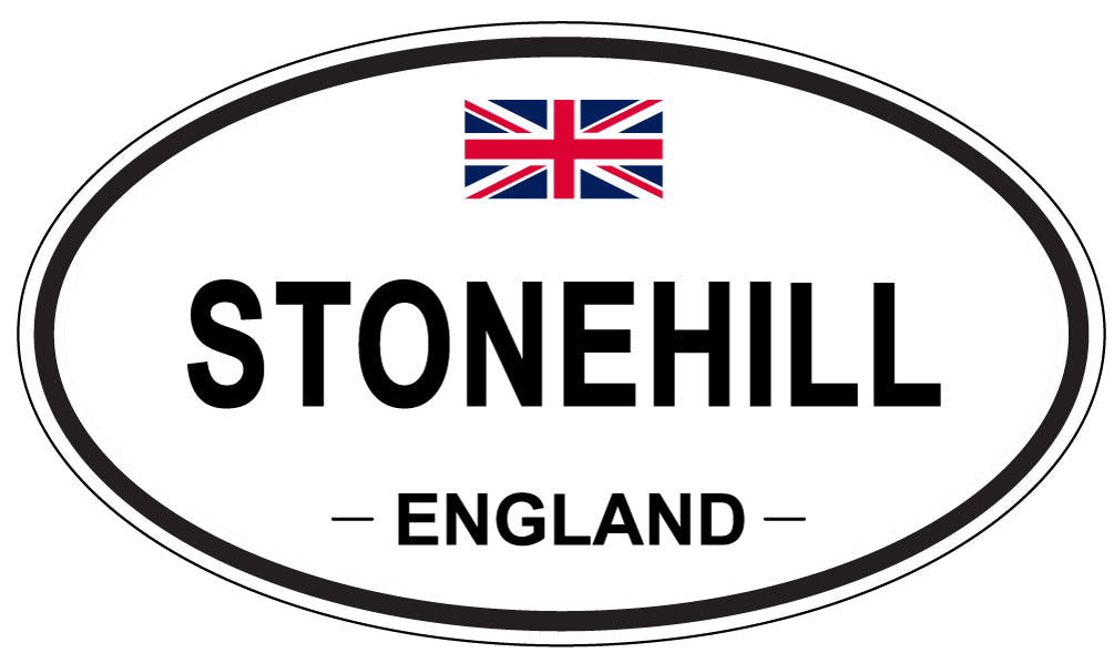 STONEHILL, ENGLAND - Oval Sticker