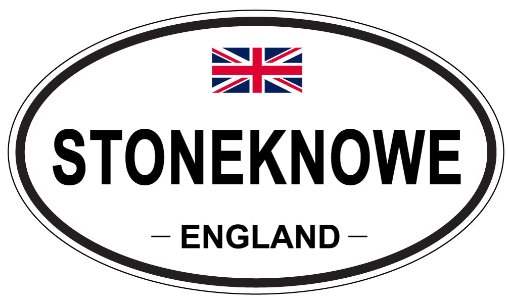 STONEKNOWE, ENGLAND - Oval Sticker