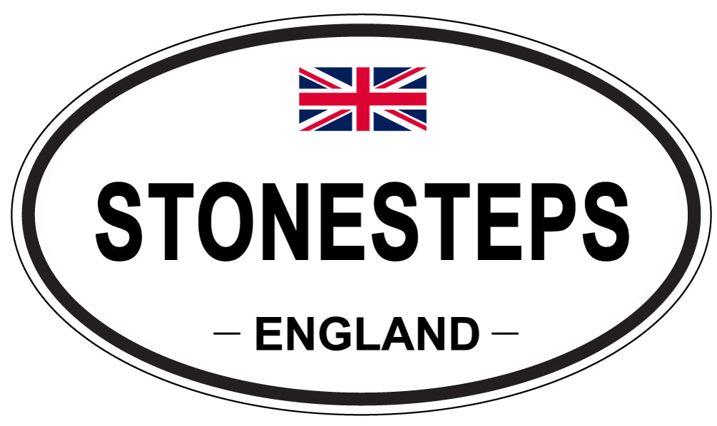 STONESTEPS, ENGLAND - Oval Sticker