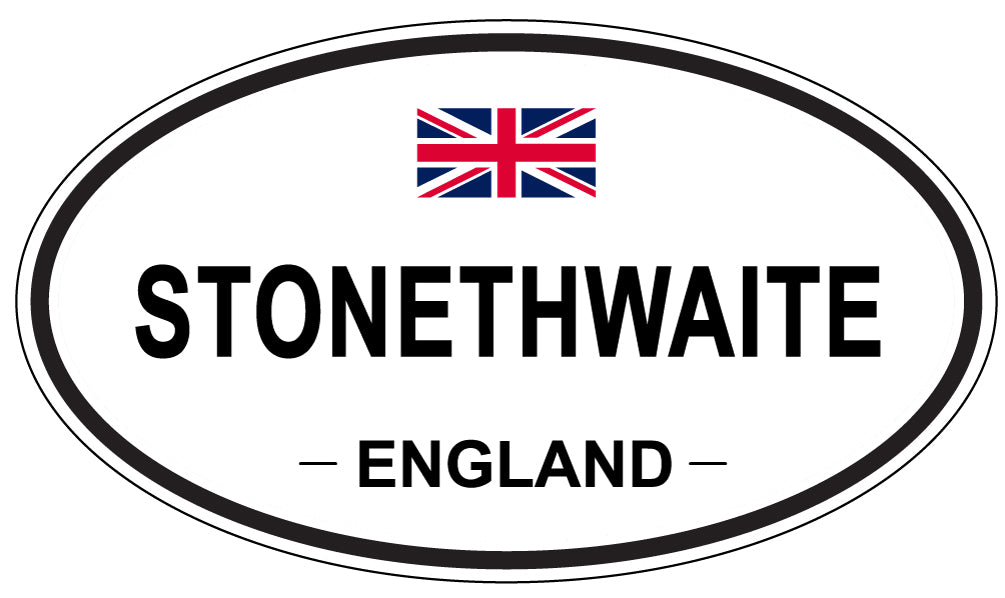 STONETHWAITE, ENGLAND - Oval Sticker